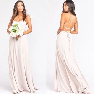 SHOW ME YOUR MUMU Godshaw Goddess Gown In Show Me The Ring Crisp